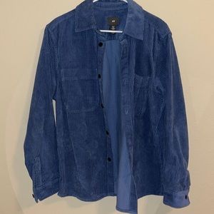 HM oversized corduroy button up jacket